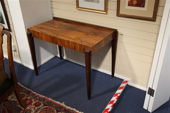 An Art Deco ten piece rosewood dining suite, dining table 6ft 3in.